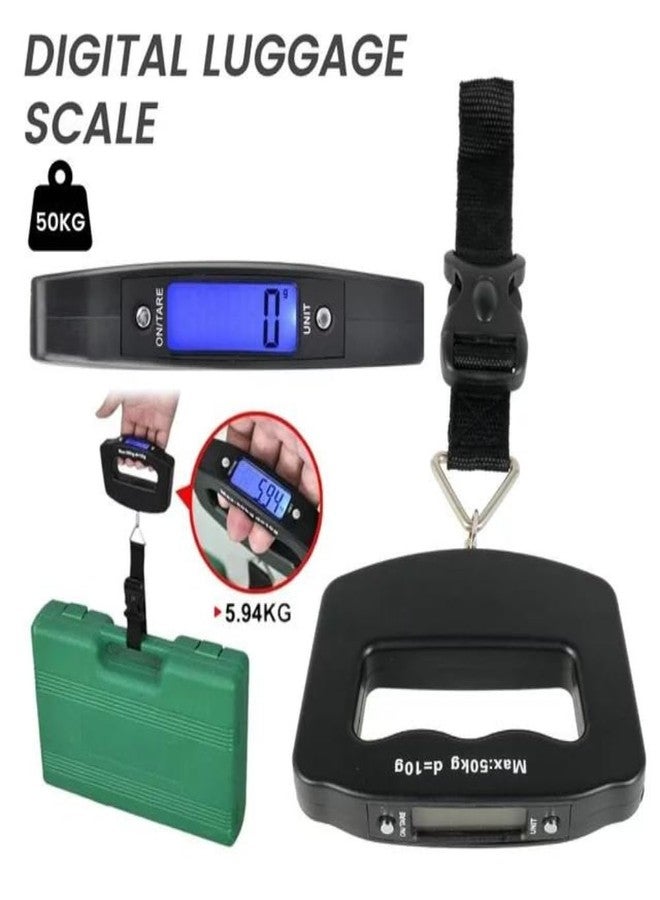 DRUMSTONE (Hot Summer Sale With 15 Years Warranty) Portable Luggage Scale 50Kg - Digital Hanging Scale with LCD Display for Accurate Travel Weight Measurement/Best Gifting Selling Product - Image 5